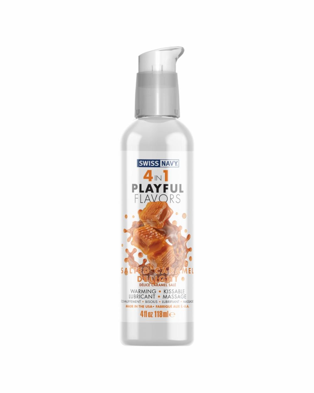 Lubes & Body | Playful Flavors Salted Caramel Delight 4 In 1 Warming Lubricant Lubes & Body Lubes & Body