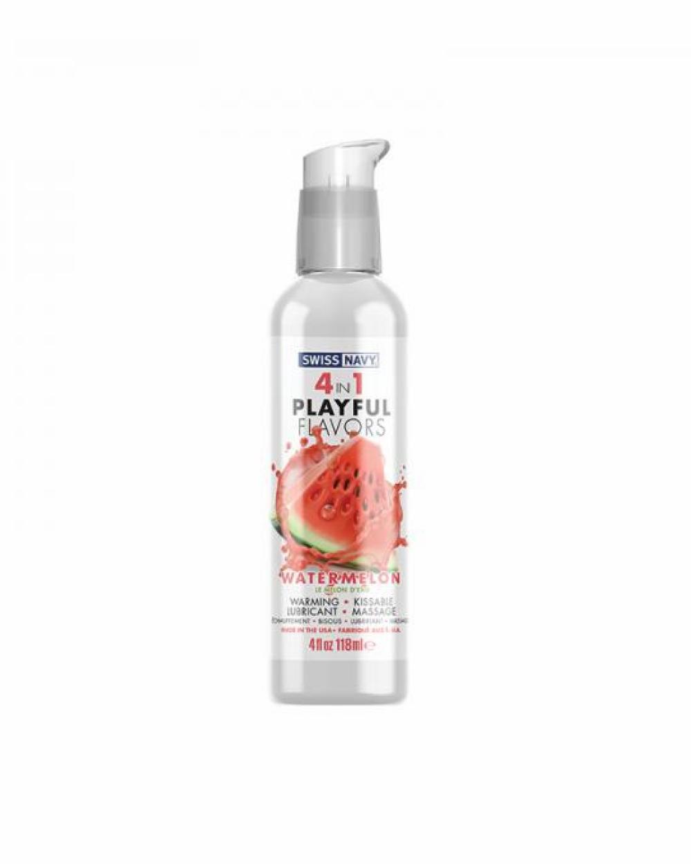 Lubes & Body | Playful Flavors Watermelon 4 In 1 Warming Lubricant Lubes & Body Lubes & Body