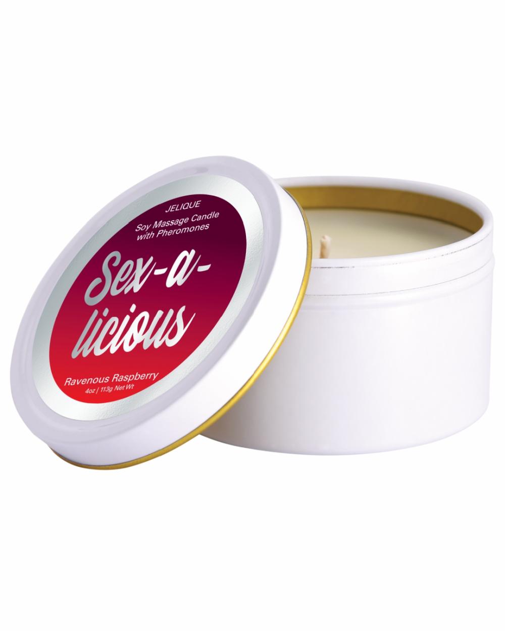 Lubes & Body | Sex-A-Licious Pheromone Massage Candle – Raspberry Scent Lubes & Body Lubes & Body