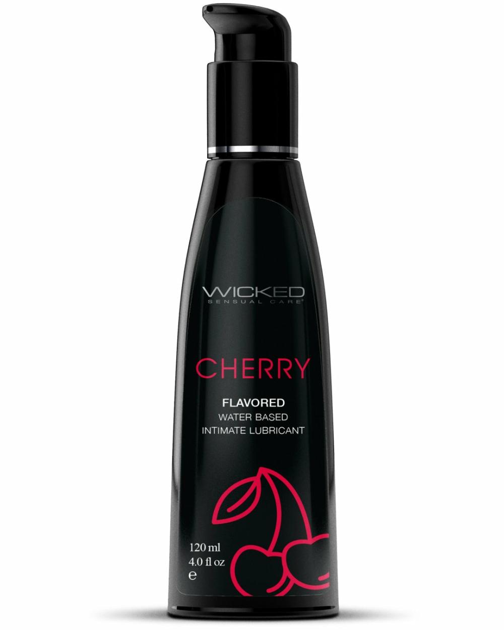 Lubes & Body | Wicked Aqua Cherry Flavored Water Based Lubricant 4 Oz Lubes & Body Lubes & Body