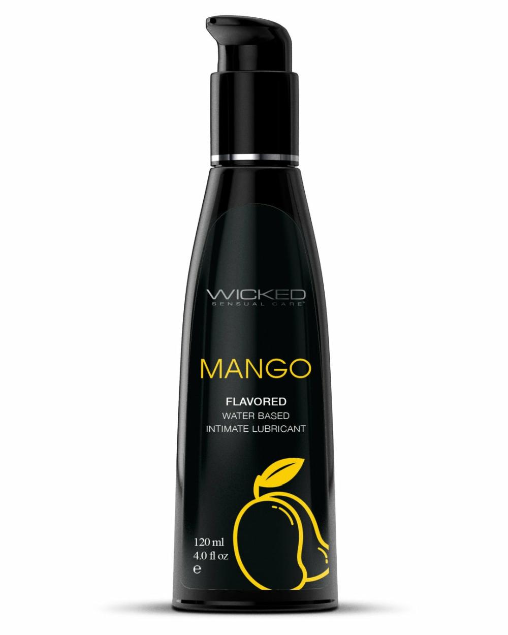 Lubes & Body | Wicked Aqua Mango Flavored Water Based Lubricant 4 Oz Lubes & Body Lubes & Body