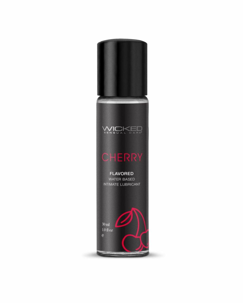 Lubes & Body | Wicked Aqua Mini Cherry Flavored Water Based Lubricant 1 Oz Lubes & Body Lubes & Body