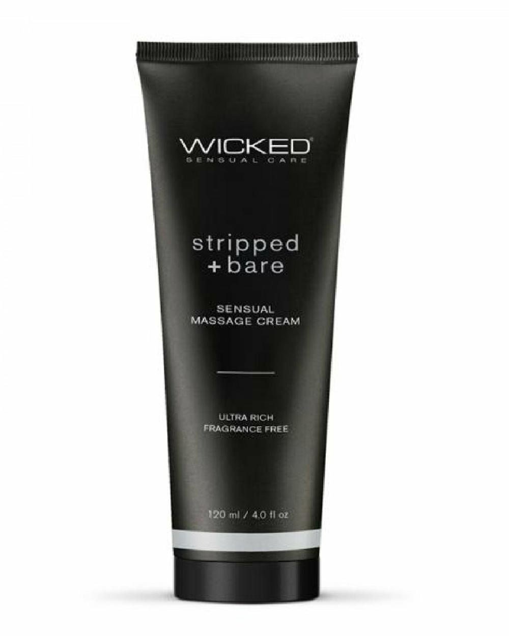 Lubes & Body | Wicked Sensual Massage Cream – Stripped Bare Unscented Lubes & Body Lubes & Body