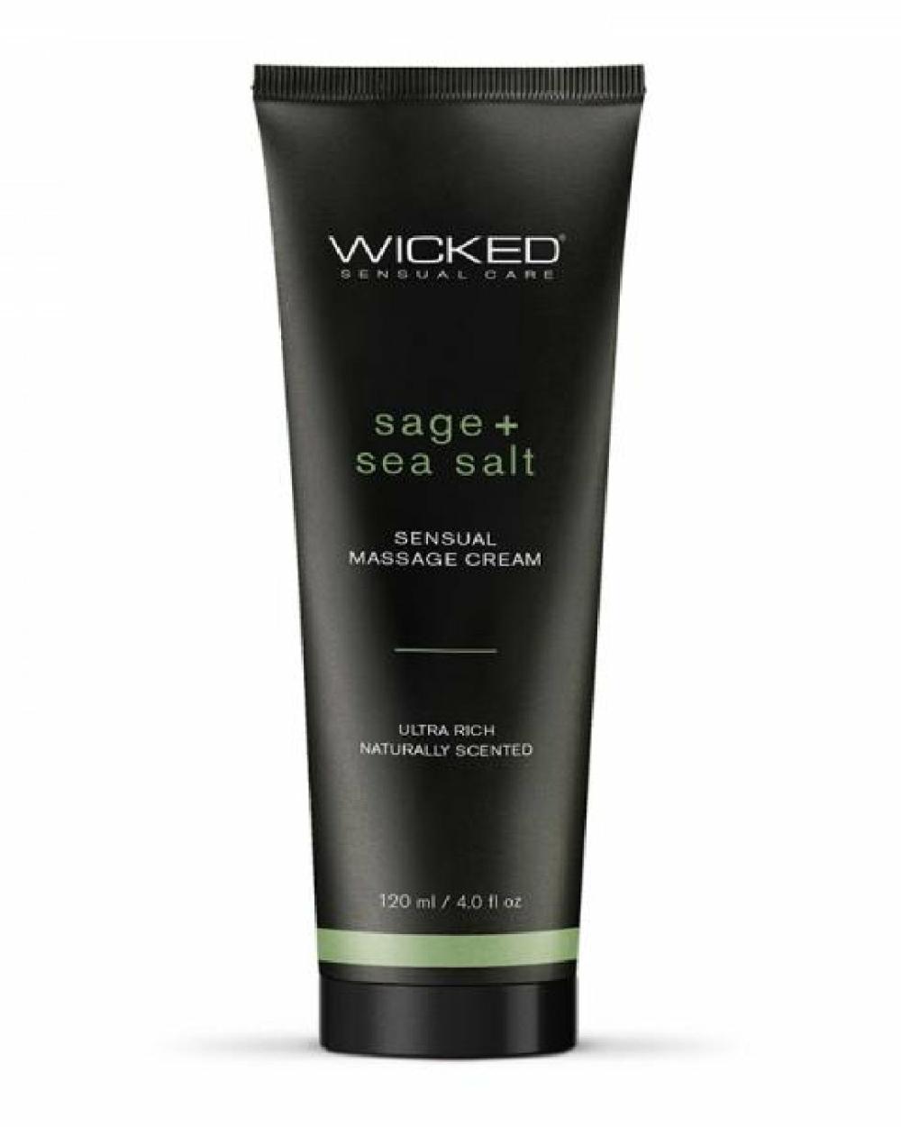 Lubes & Body | Wicked Sensual Sage & Sea Salt Massage Cream Lubes & Body Lubes & Body