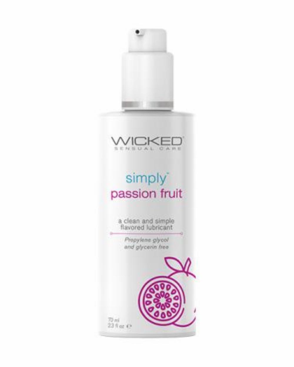 Lubes & Body | Wicked Simply Passion Fruit Flavored Water Based Lubricant 2 Oz Lubes & Body Lubes & Body