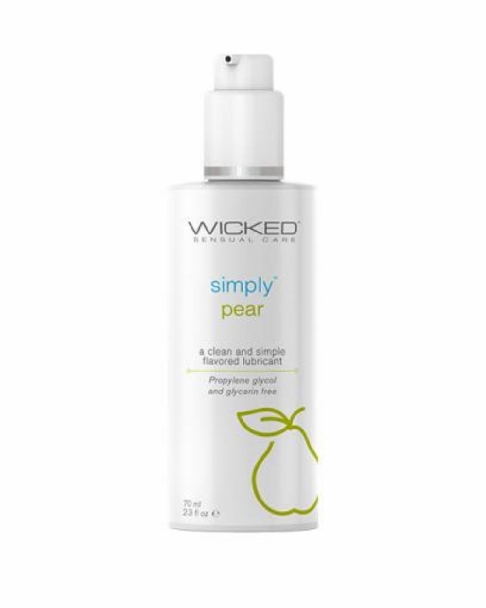 Lubes & Body | Wicked Simply Pear Flavored Water Based Lubricant 2 Oz Lubes & Body Lubes & Body