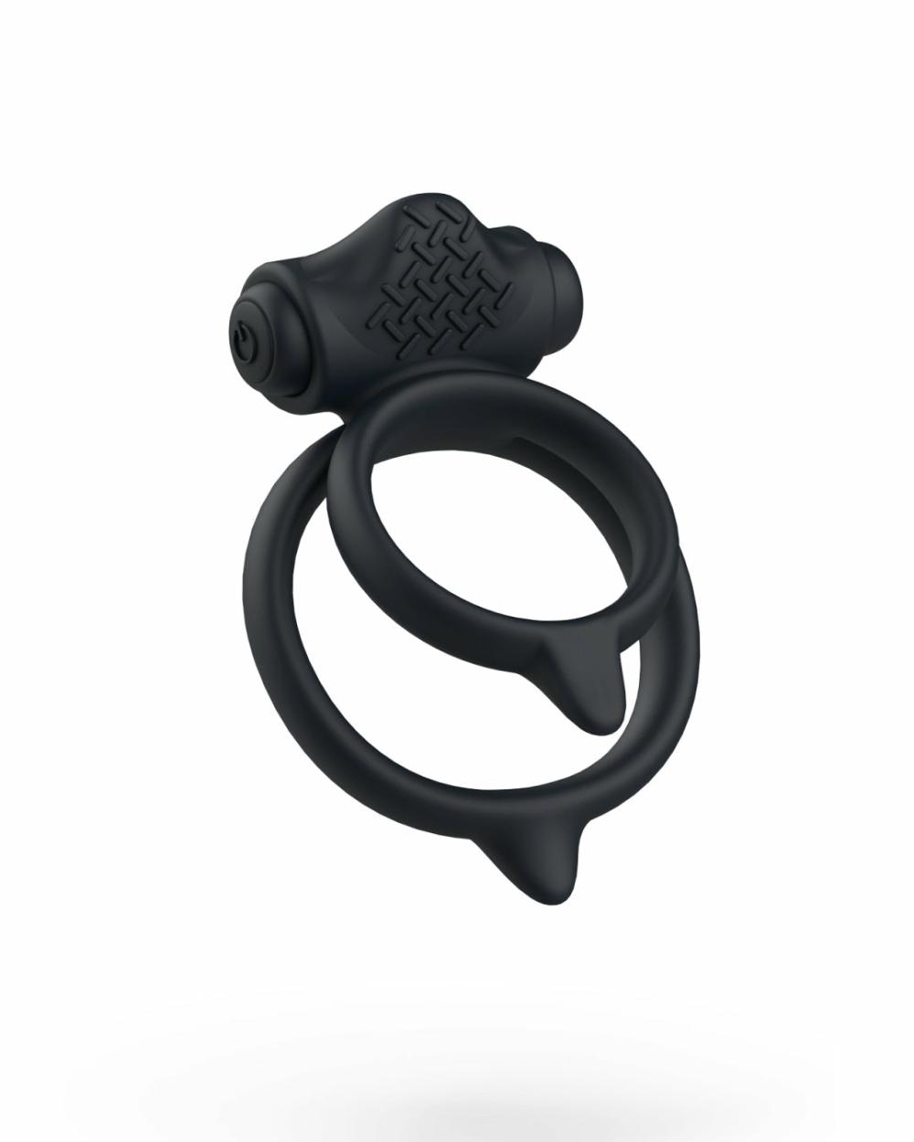 Penis Toys | Bcharmed Basic Beginner Vibrating Dual Strap Cock Ring – Black Penis Toys Penis Toys