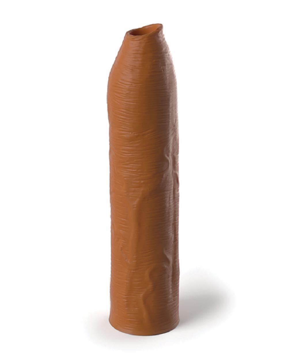 Penis Toys | Fantasy Uncut 7 Inch Silicone Penis Extension – Caramel Penis Toys Penis Toys