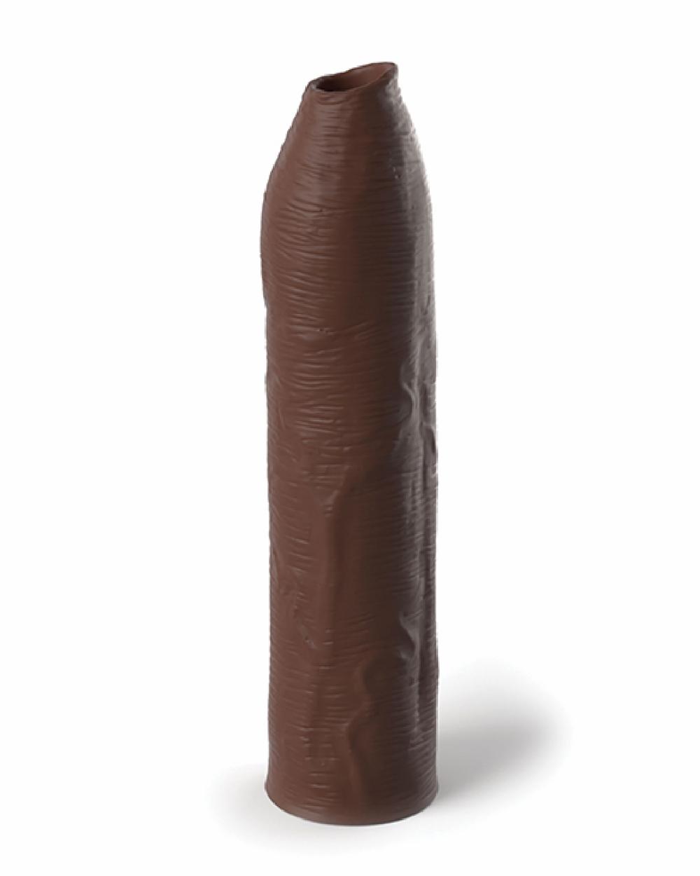 Penis Toys | Fantasy Uncut 7 Inch Silicone Penis Extension – Chocolate Penis Toys Penis Toys