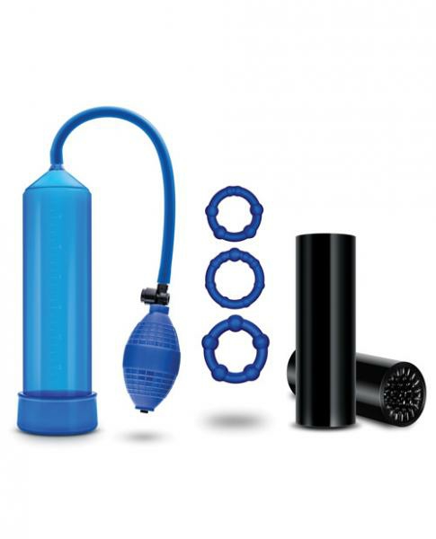 Penis Toys | Quickie Kit Go Big Penis Pump, Stroker & Rings For Couples For Couples