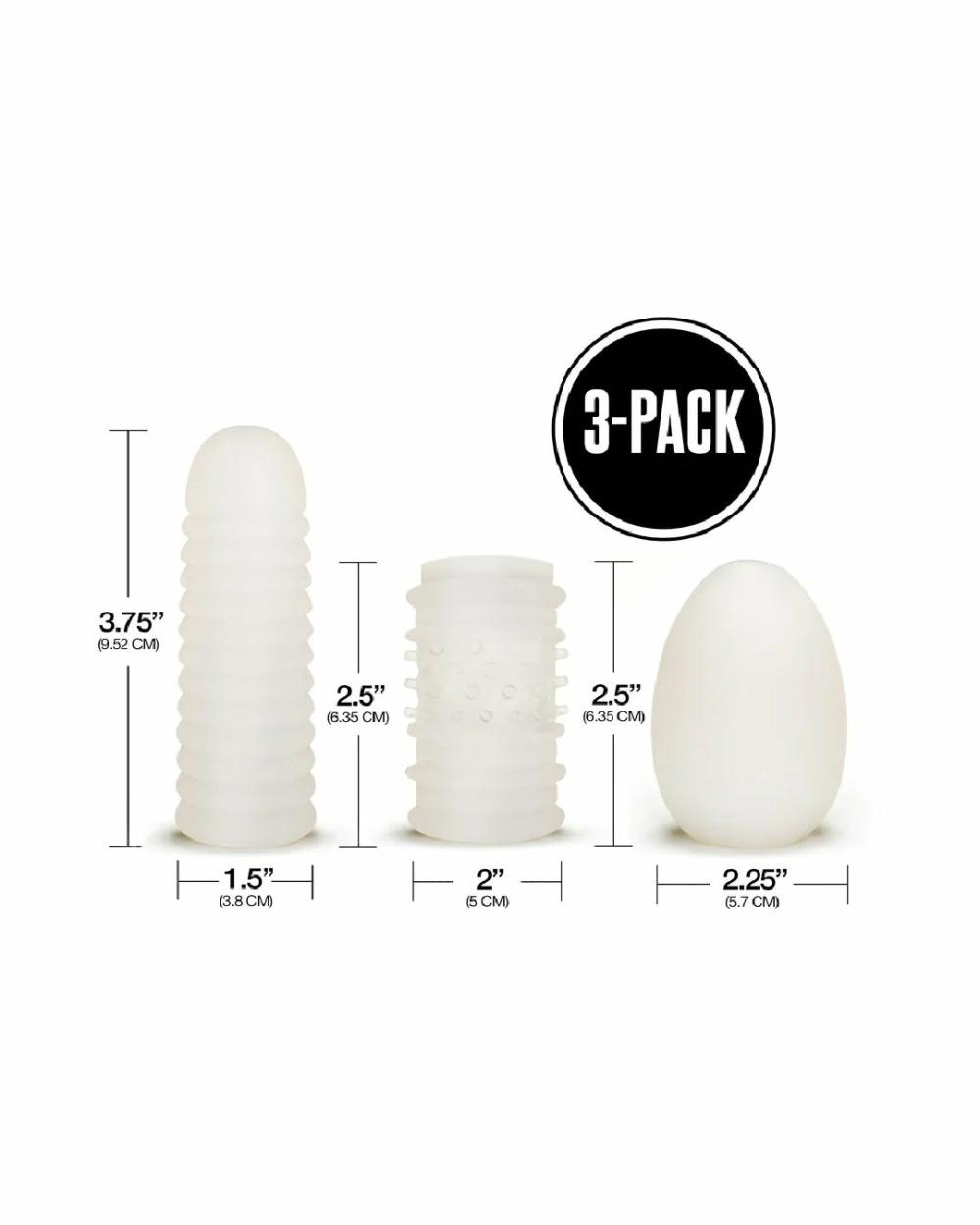 Penis Toys | Rinse And Repeat Whack Pack Set Of 3 Strokers Penis Toys Penis Toys