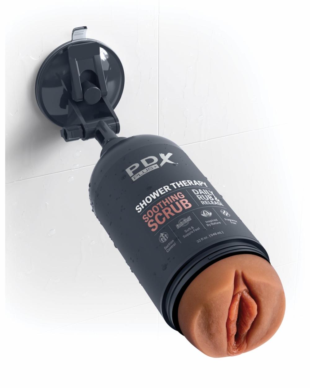 Penis Toys | Shower Therapy Discreet Realistic Stroker With Mount – Caramel Penis Toys Penis Toys