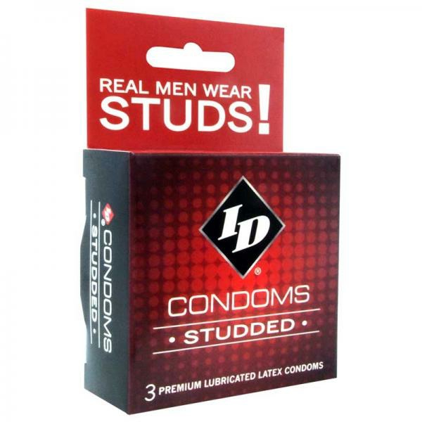 Sexual Health | Id Studded Condom 3 Pack Latex Condoms Sexual Health Sexual Health