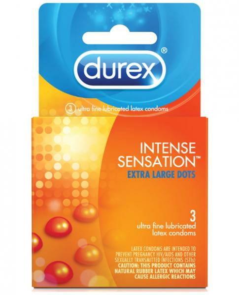 Sexual Health | Intense Sensation Extra Large Condoms Dots 3 Pack Sexual Health Sexual Health