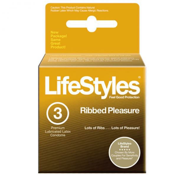 Sexual Health | Lifestyles Condom Ribbed Pleasure Lubricated 3 Pack Sexual Health Sexual Health