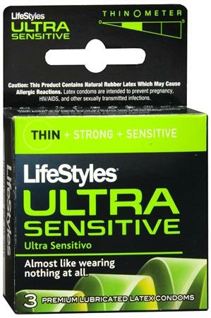 Sexual Health | Lifestyles Condom Ultra Sensitive Lubricated 3 Pack Sexual Health