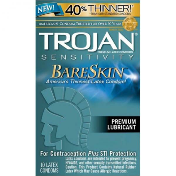 Sexual Health | Trojan Bare Skin Lubricated Condoms (10) Sexual Health Sexual Health