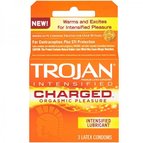 Sexual Health | Trojan Charged W/Intensified Lubricant Condoms (3 Pack) Sexual Health Sexual Health