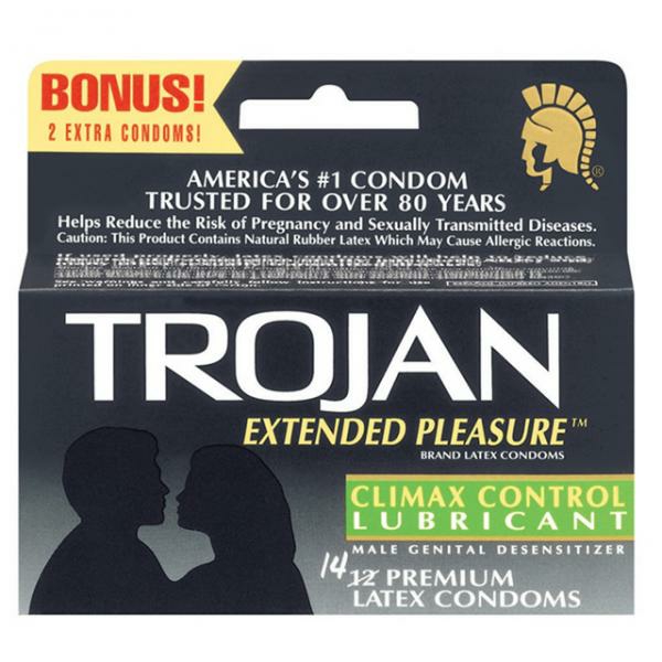 Sexual Health | Trojan Extended Pleasure Condoms With Climax Control Lubricant Sexual Health Sexual Health