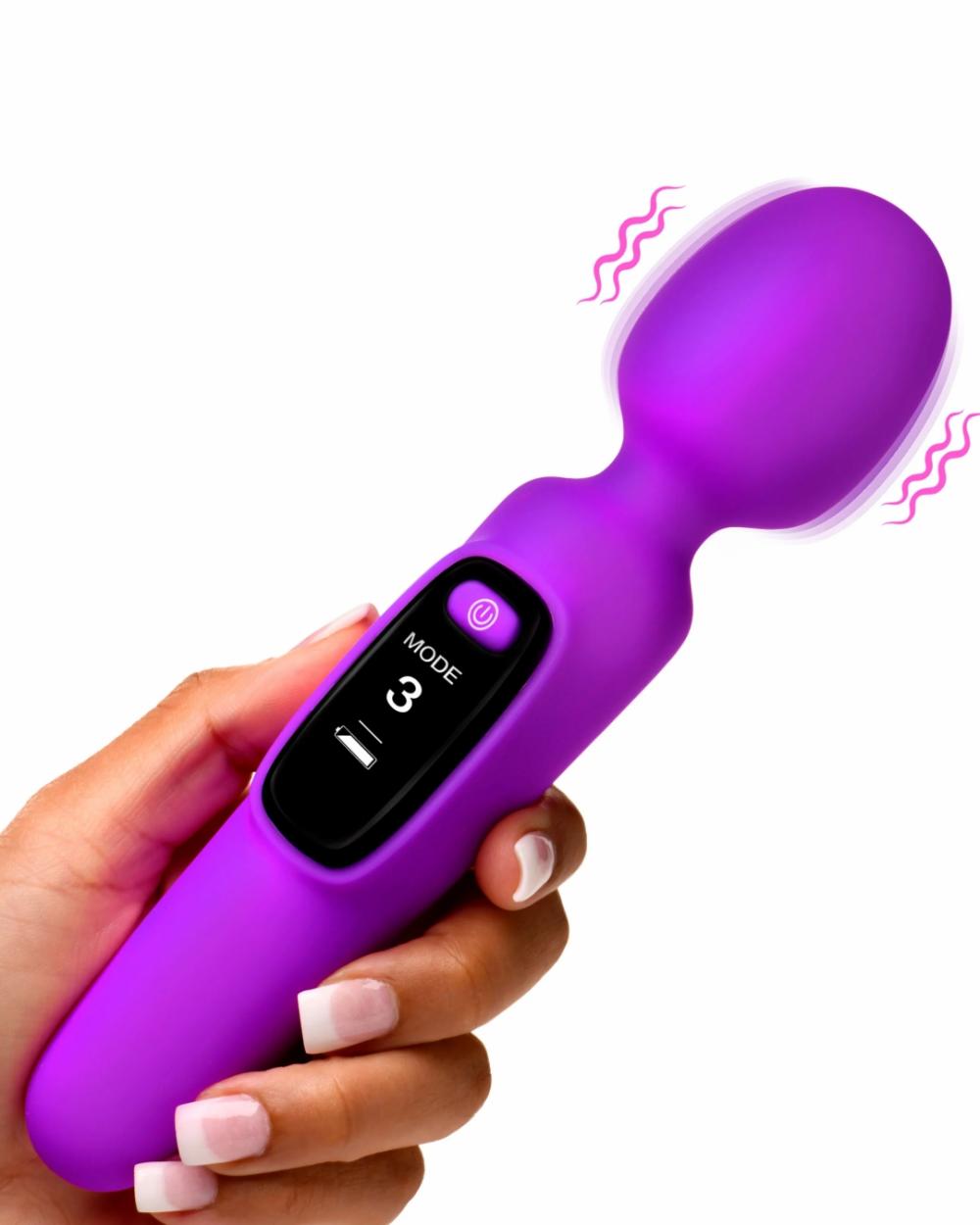 Vibrators | Bang! First Time Wand Vibrator With Digital Display – Purple Vibrators Vibrators