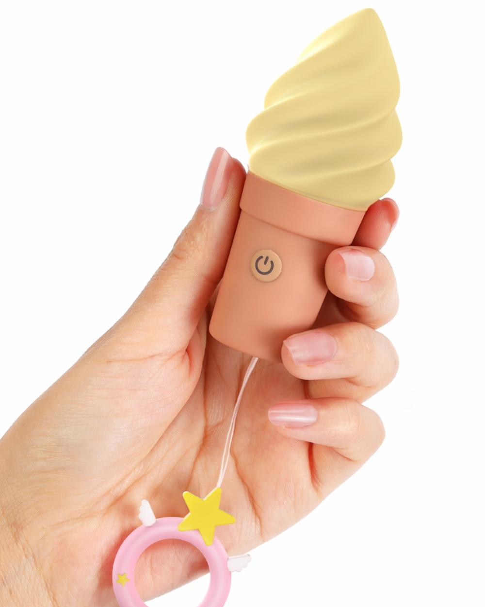 Vibrators | Cand’Ice Vanilla Pop Silicone Ice Cream Cone Vibrator Vibrators Vibrators