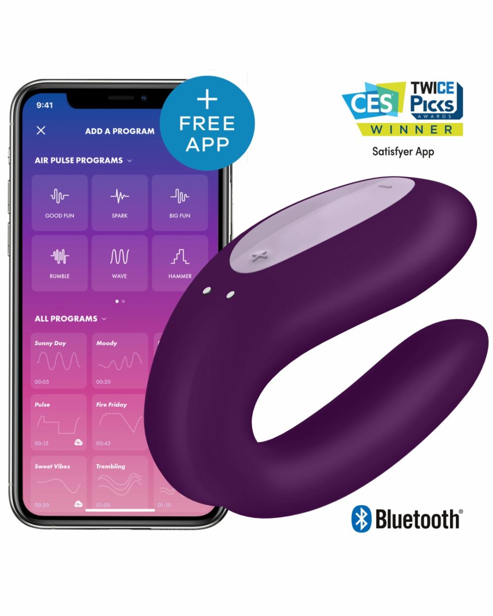 Vibrators | Double Joy Wearable App Controlled Couples Vibrator – Purple Vibrators Vibrators