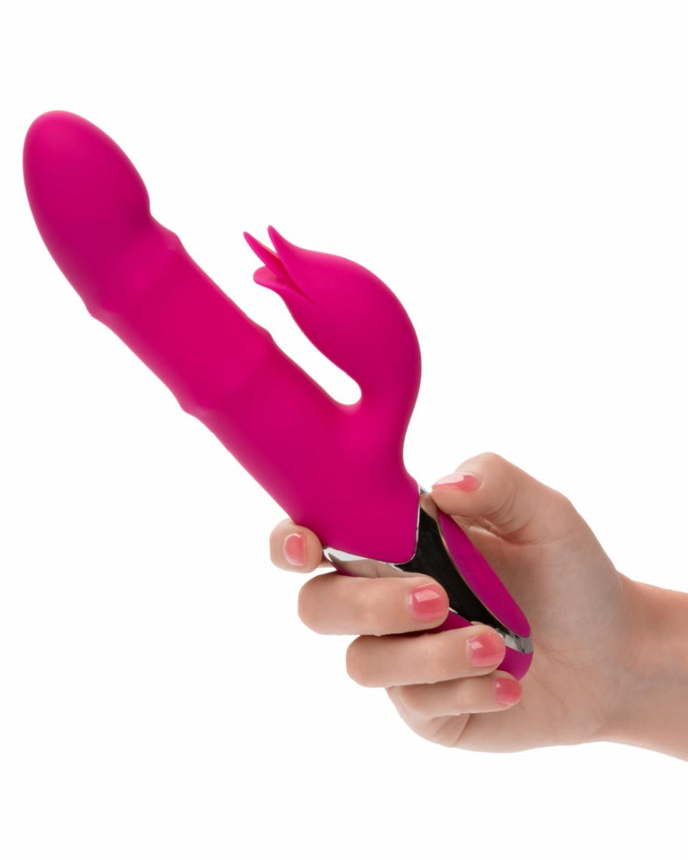 Vibrators | Enchanted Embrace Rabbit With Beaded Shaft And Clit Flicker – Pink Vibrators Vibrators