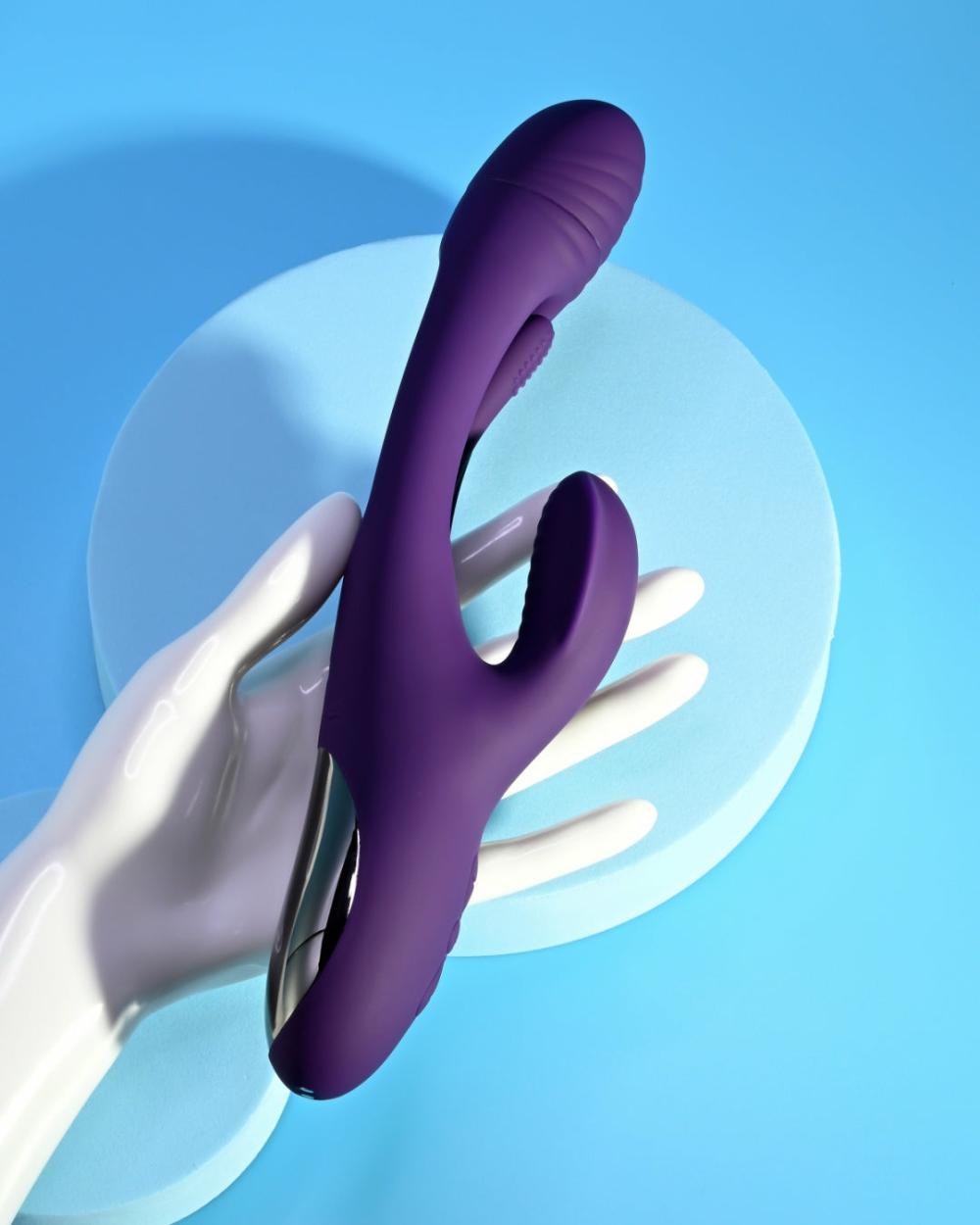 Vibrators | Playboy Thrill Rabbit With G-Spot Tapper – Purple Vibrators Vibrators