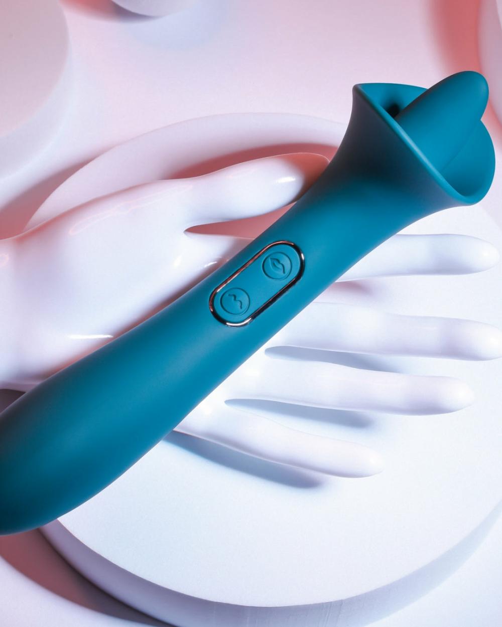 Vibrators | Playboy True Indulgence Dual Ended Flicking Tongue Vibrator – Green Vibrators Vibrators