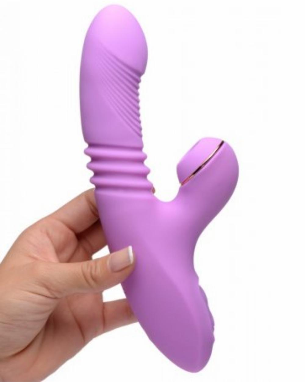 Vibrators | Shegasm Thrusting & Clitoral Air Pulsation Rabbit Vibrator – Purple Vibrators Vibrators