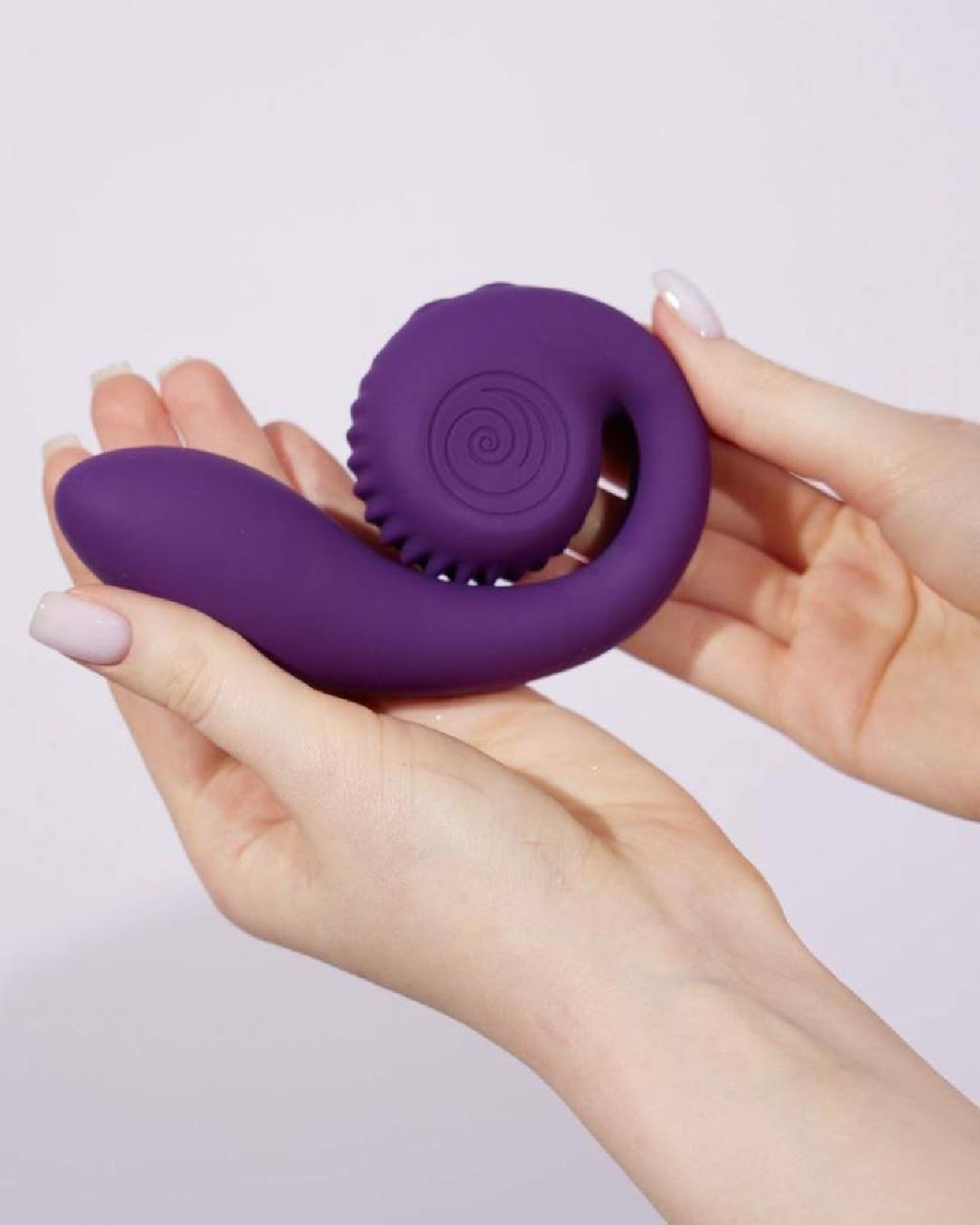 Vibrators | Snail Gizi Compact Ultra Powerful 2 Motor Dual Stimulating Vibrator – Purple Vibrators Vibrators