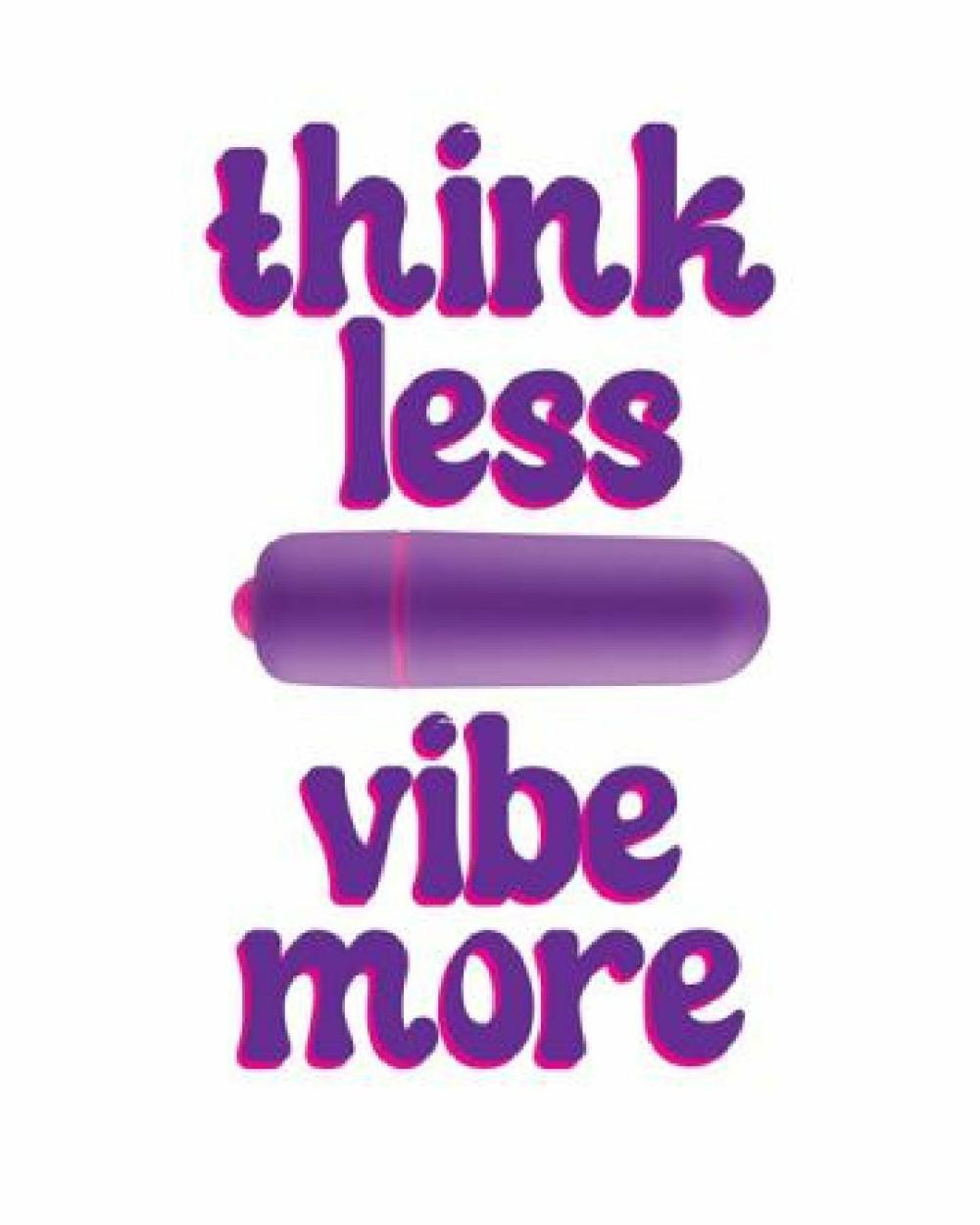 Vibrators | Think Less Vibe More Naughty Greeting Card With Mini Bullet Vibrator Vibrators Vibrators