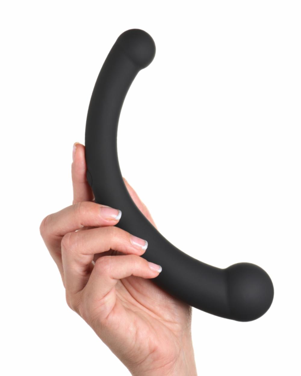 Vibrators | Vibra Crescent Powerful Silicone Double Ended Vibrator Anal Toys Anal Toys