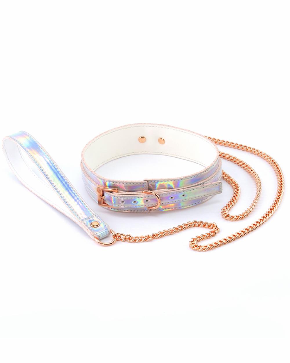 Bondage | Cosmo Bondage Holographic Collar And Leash Bondage Bondage