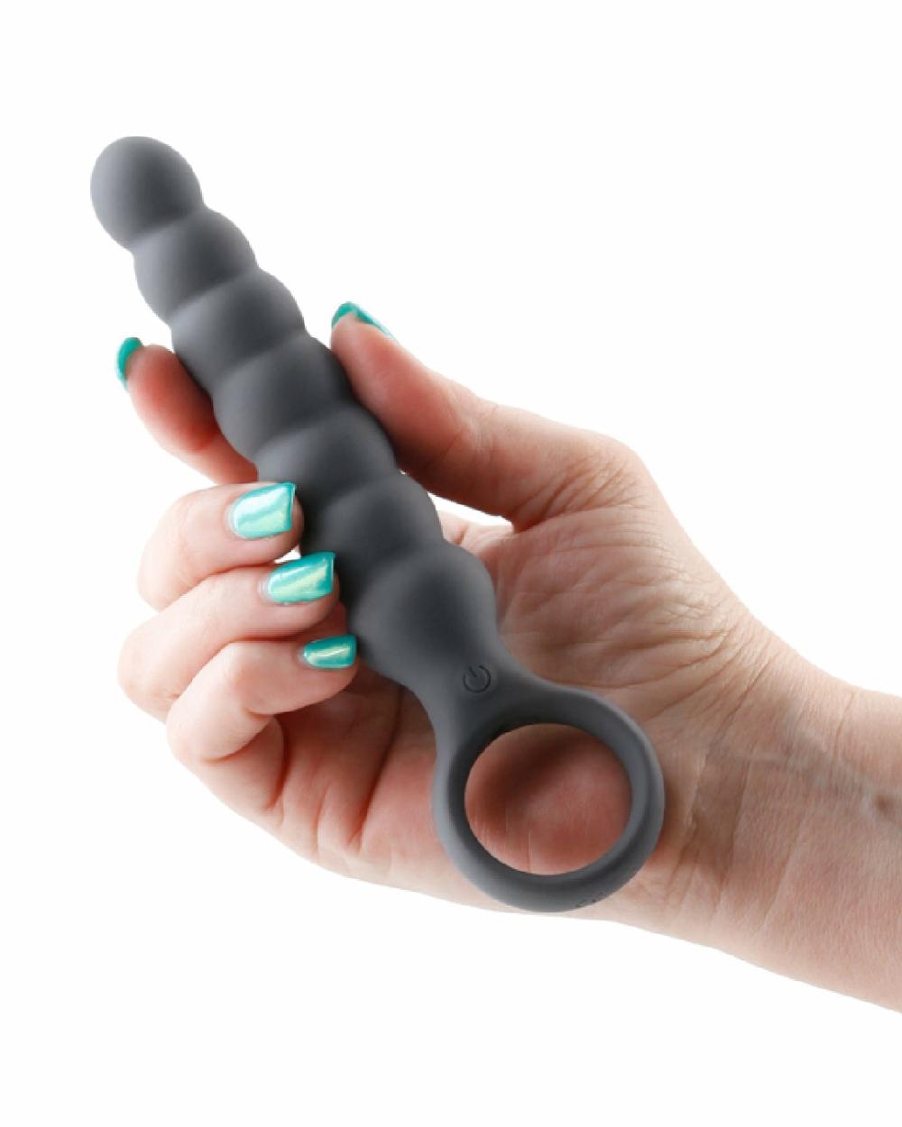 Anal Toys | Lucent Vibrating Anal Probe With Finger Loop – Black Anal Toys Anal Toys