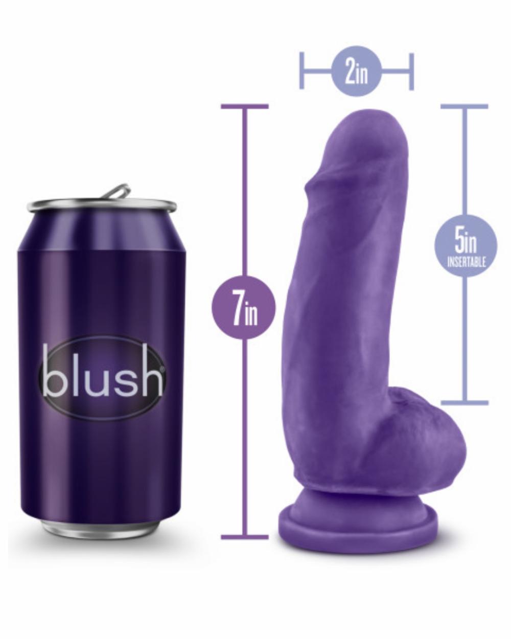 Dildos | Bold Beefy 7 Inch Dual Density Suction Cup Dildo – Purple Dildos Dildos