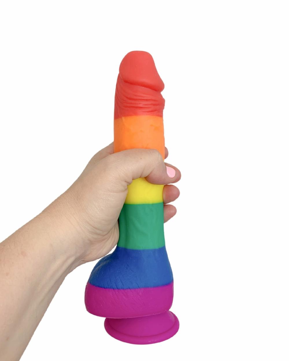 Dildos | Colours Pride Edition Rainbow Silicone 9.5 Inch Dildo Dildos Dildos