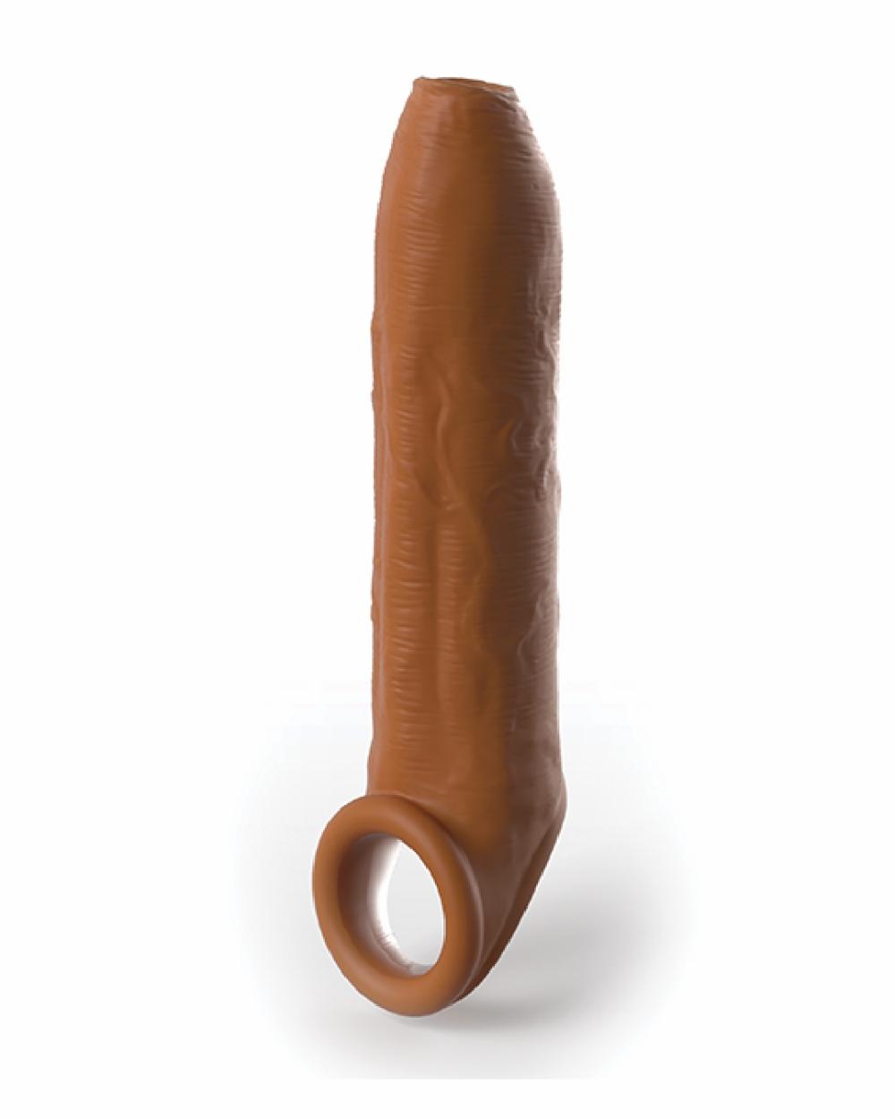 Penis Toys | Fantasy Uncut 7 Inch Silicone Penis Extension With Ball Strap – Caramel Penis Toys Penis Toys