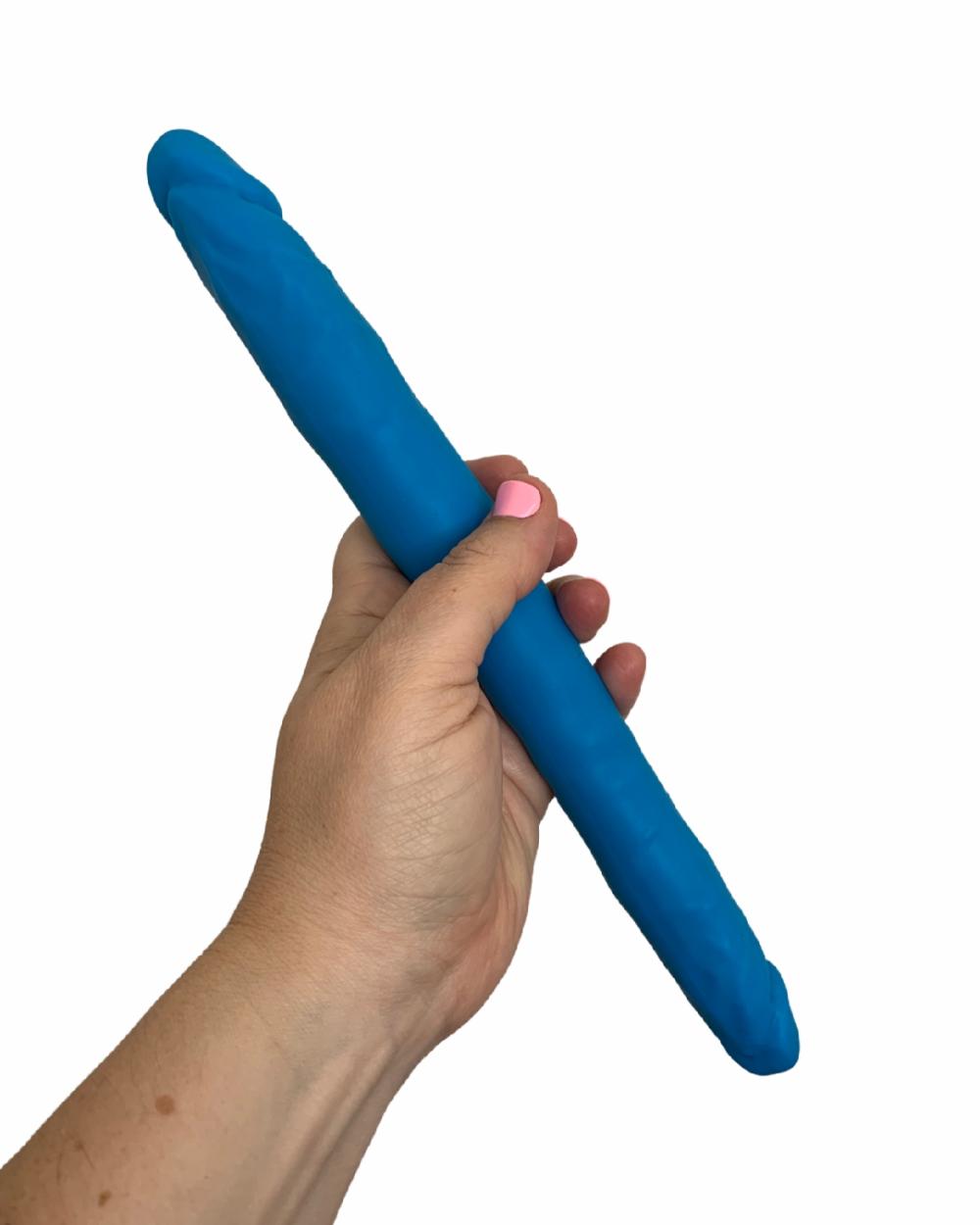 Dildos | Colours 12 Inch Double Ended Dildo – Blue Dildos Dildos