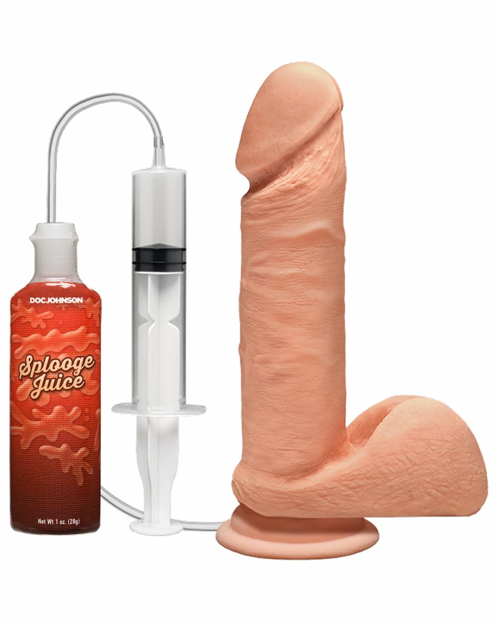 Dildos | Perfect D Realistic Squirting 7 Inch Dildo With Balls – Vanilla Dildos Dildos