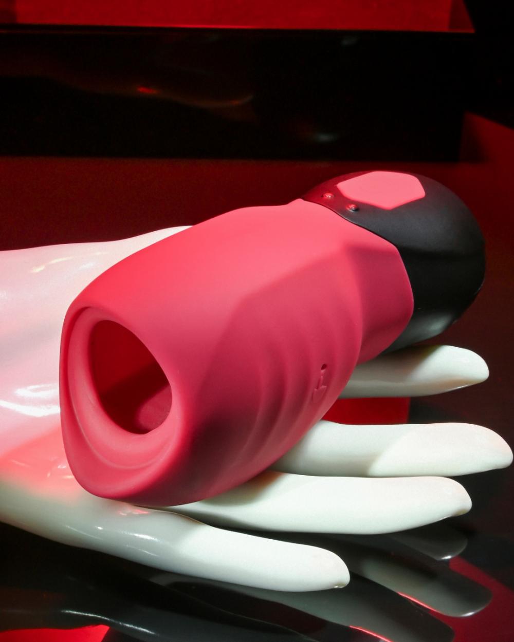 Vibrators | Body Kisses Red Suction Masturbator And Vibrator